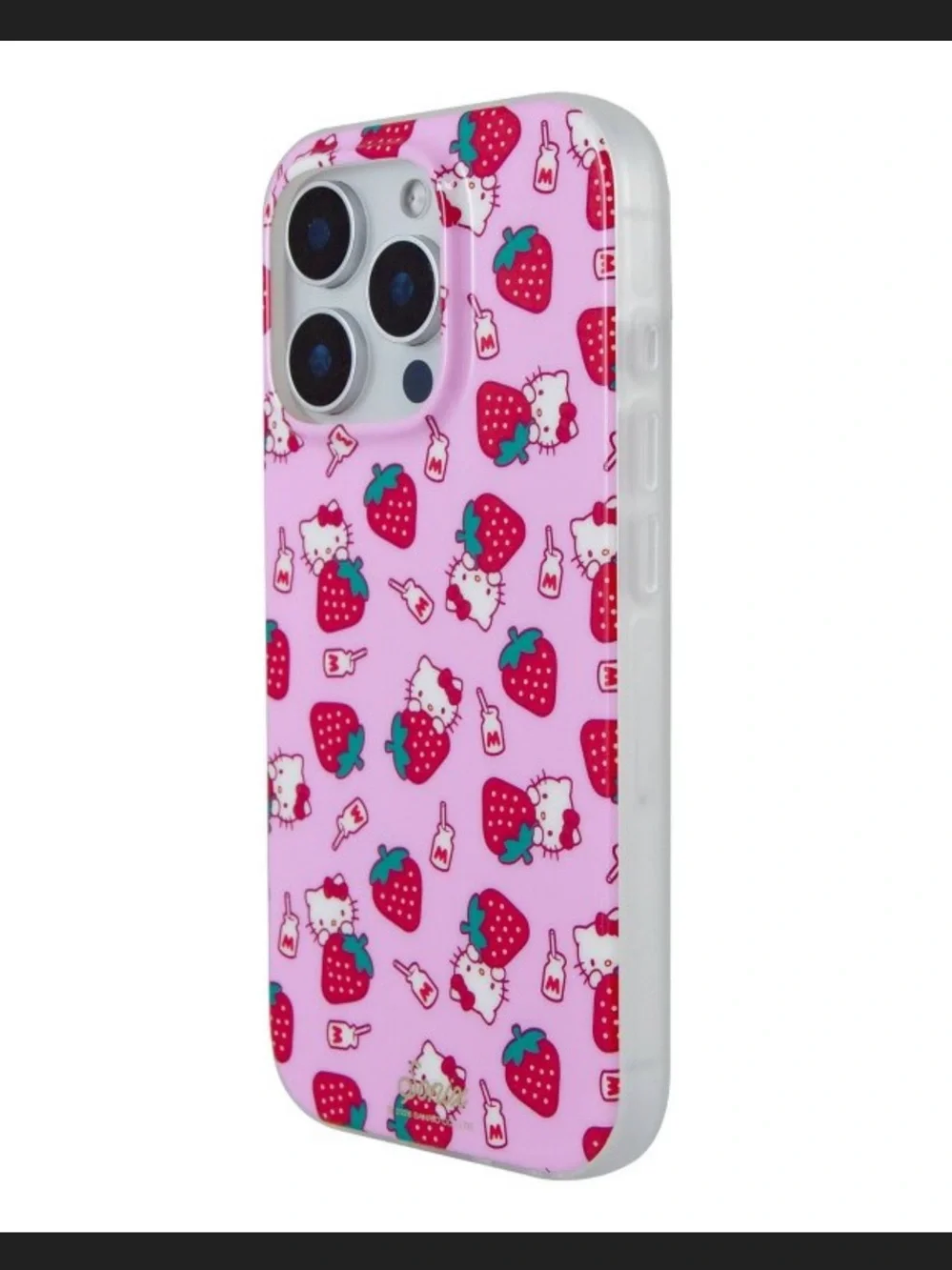 NWT Hello Kitty Pink Strawberry Milk Phone Case for IPhone 16 Pro